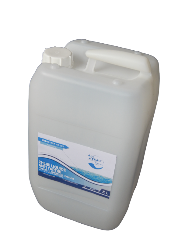 Chlore liquide anti-tartre 20L Âge de l'eau